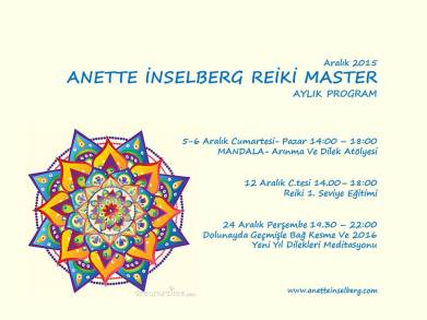 Aralaık  2015 Eğitim Programı
