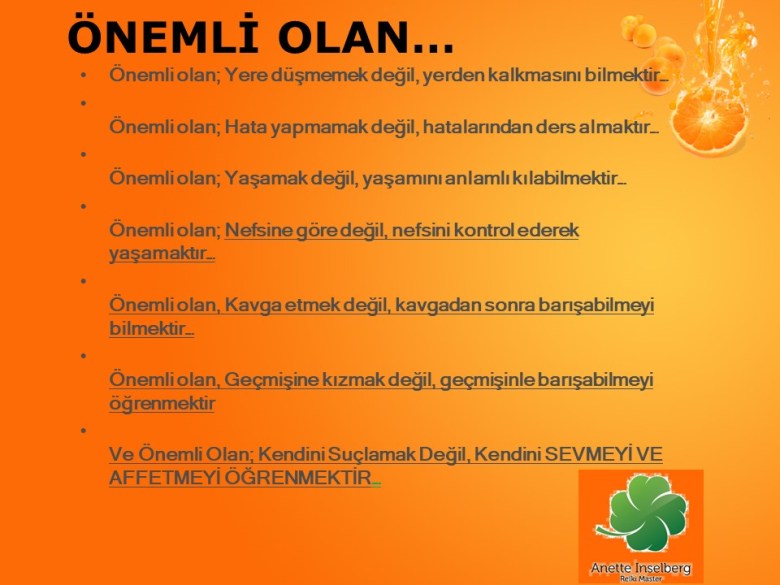 Önemli olan